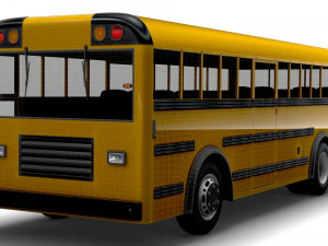 一般的なスクールバス 3Dモデル