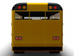 Generic School Bus 3D Model