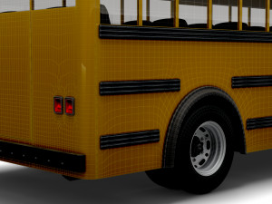 Generic School Bus 3D Model