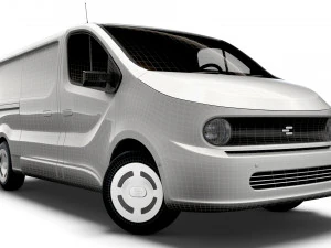 Van EV Mid Gen&eacute;rico LWB 2023 Modelo 3D