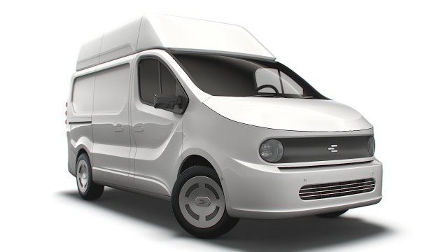 Generic EV Mid Van L1H2 2023 3D Модель .c4d .max .obj .3ds .fbx .stl .blend 