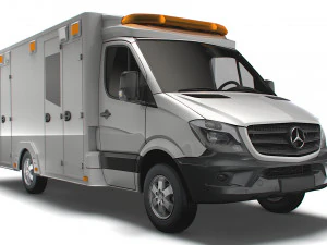 梅赛德斯&middot;奔驰 Sprinter 救护车 2019 3D 模型