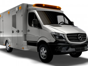 Mercedes Benz Sprinter Ambulance 2019 Modèle 3D