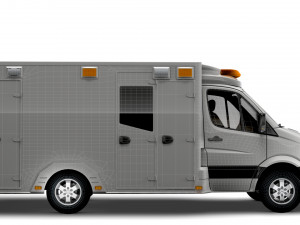Mercedes Benz Sprinter Ambulance 2019 Modèle 3D