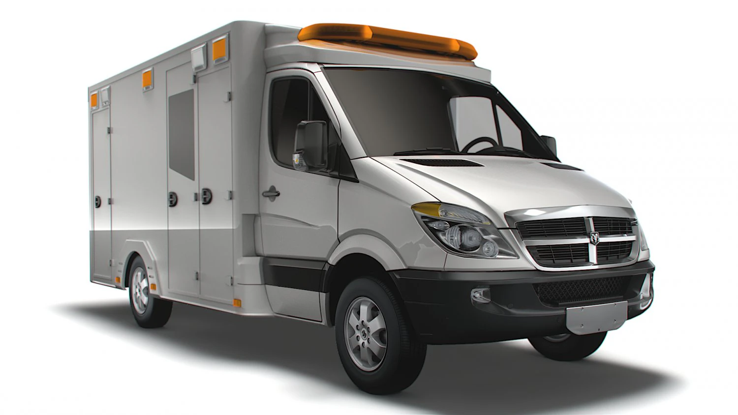 Dodge Sprinter Ambulance 2009 3D Model .c4d .max .obj .3ds .fbx .stl .blend 