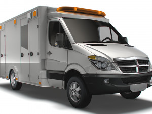 Dodge Sprinter Ambulance 2009 3D Model