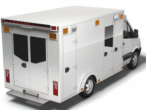 Dodge Sprinter Ambulance 2009 3D Model
