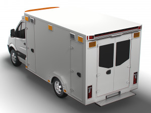 Dodge Sprinter Ambulance 2009 3D Model