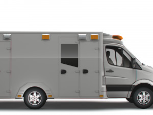 Dodge Sprinter Ambulance 2009 3D Model