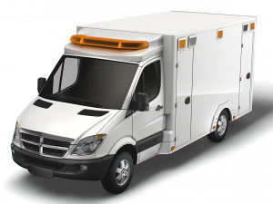 Dodge Sprinter Ambulance 2009 3D Model