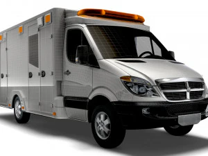 Dodge Sprinter Ambulance 2009 3D Model