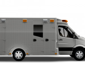 Dodge Sprinter Ambulance 2009 3D Model