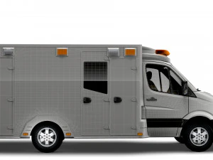 Dodge Sprinter Ambulance 2009 3D Model