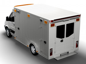 Dodge Sprinter Ambulance 2009 3D Model