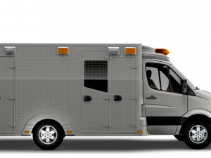 Dodge Sprinter Ambulance 2009 3D Model