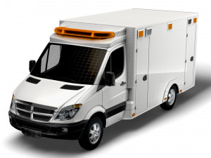 Dodge Sprinter Ambulance 2009 3D Model