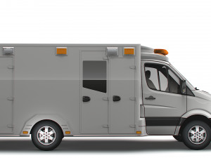 Freightliner Sprinter Box Ambulance 2008 3D Model