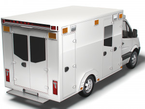Freightliner Sprinter Box Ambulance 2008 3D Model