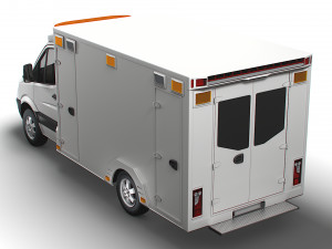 Freightliner Sprinter Box Ambulance 2008 3D Model
