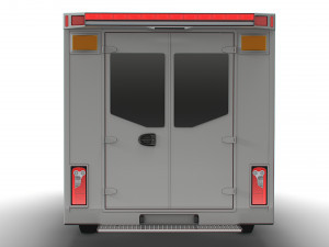 Freightliner Sprinter Box Ambulance 2008 3D Model