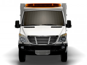 Freightliner Sprinter Box Ambulance 2008 3D Model
