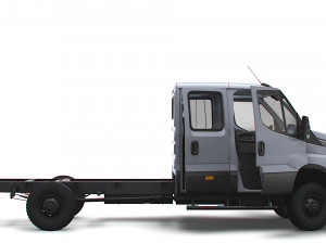 Iveco Daily Doka 4x4 HQ Interior 2017 3D Модель