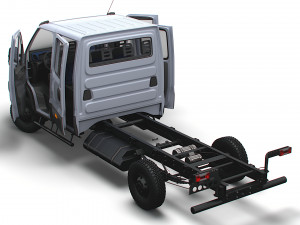 Iveco Daily Doka 4x4 HQ Interior 2017 3D Модель