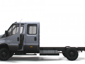 Iveco Daily Doka 4x4 HQ Interior 2017 3D Модель