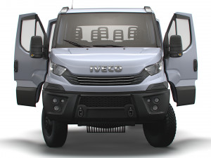 Iveco Daily Doka 4x4 HQ Interior 2017 3D Модель