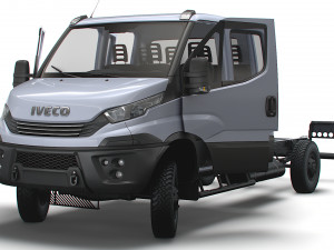 Iveco Daily Doka 4x4 HQ Interior 2017 3D Модель