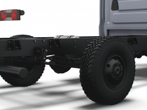 Iveco Daily Doka 4x4 HQ Interior 2017 3D Модель