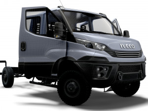 Iveco Daily Doka 4x4 HQ Interior 2017 3D Модель