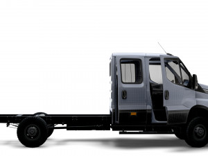 Iveco Daily Doka 4x4 HQ Interior 2017 3D Модель