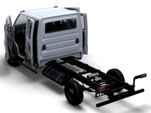 Iveco Daily Doka 4x4 HQ Interior 2017 3D Модель