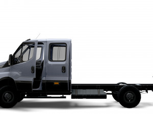 Iveco Daily Doka 4x4 HQ Interior 2017 3D Модель