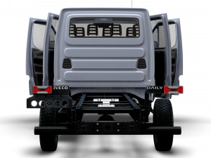 Iveco Daily Doka 4x4 HQ Interior 2017 3D Модель