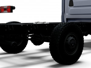 Iveco Daily Doka 4x4 HQ Interior 2017 3D Модель