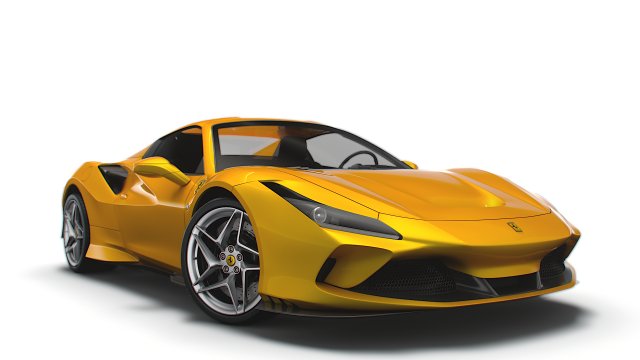 Ferrari F8 Spider 2023 3D Модель .c4d .max .obj .3ds .fbx .stl .blend 