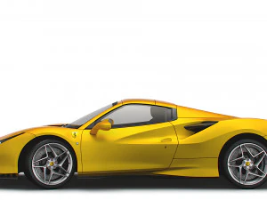 Ferrari F8 Spider 2023 3D Model