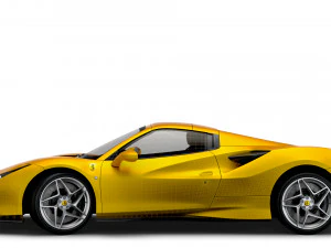 Ferrari F8 Spider 2023 3D Model