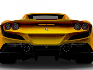 Ferrari F8 Spider 2023 3D Model