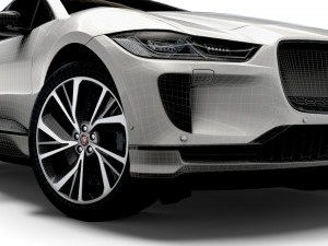 Jaguar I Pace 2024 3D Модель