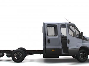 Iveco Daily Crew Cab L2 Chassis 2023 Modello 3D