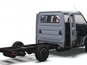 Iveco Daily Crew Cab L2 Chassis 2023 Modello 3D