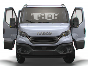 Iveco Daily Crew Cab L2 Chassis 2023 Modello 3D