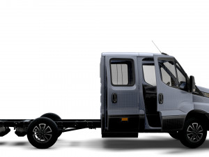 Iveco Daily Crew Cab L2 Chassis 2023 Modello 3D
