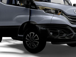 Iveco Daily Crew Cab L2 Chassis 2023 3D Model