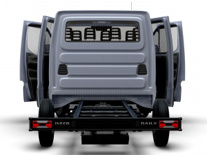 Iveco Daily Crew Cab L2 Chassis 2023 Modello 3D