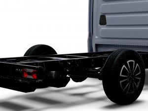 Iveco Daily Crew Cab L2 Chassis 2023 Modello 3D