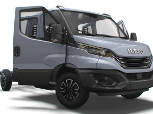 Iveco Daily Crew Cab L3 Châssis 2023 Modèle 3D